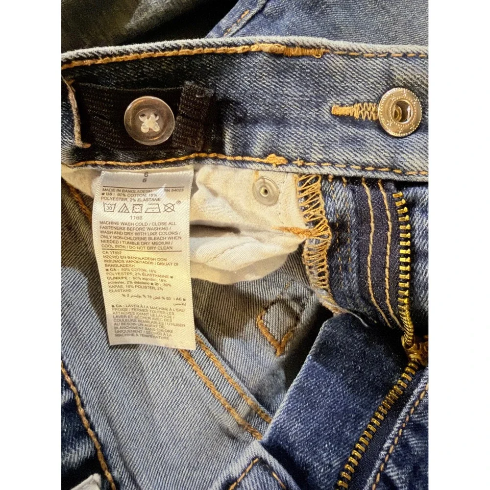 Old Navy Kids Medium Wash Bootcut Jeans Blue Denim Size 6 Casual Everyday Wear